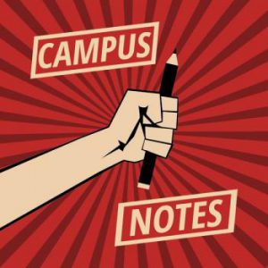 Campus Notes - hand holding pencil